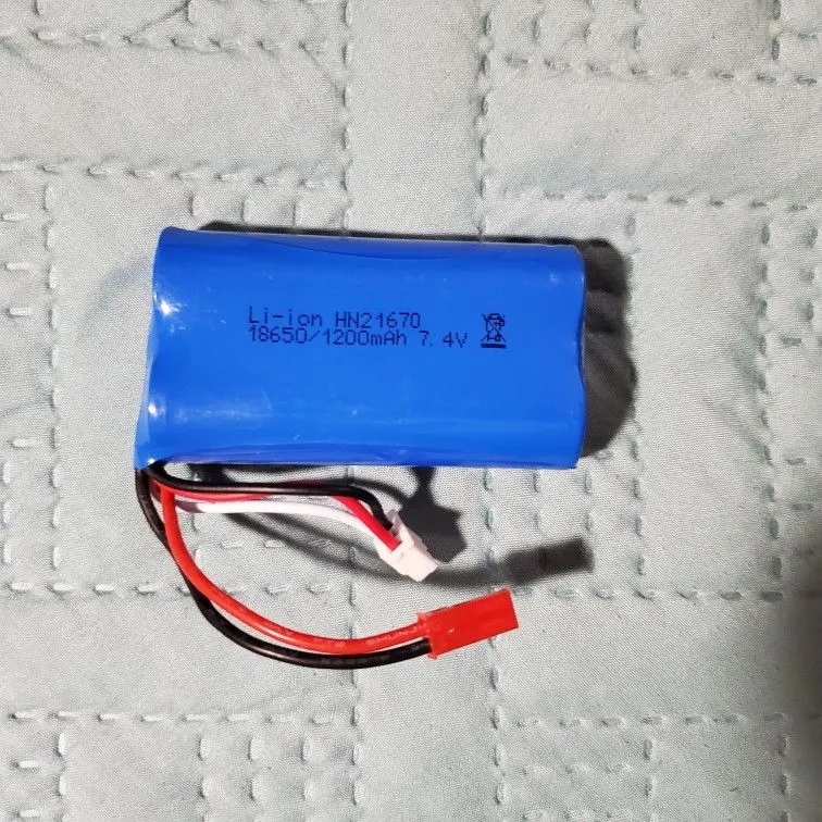 7.4V 1200mAh 2S 18650 Li-Ion Battery for Toys