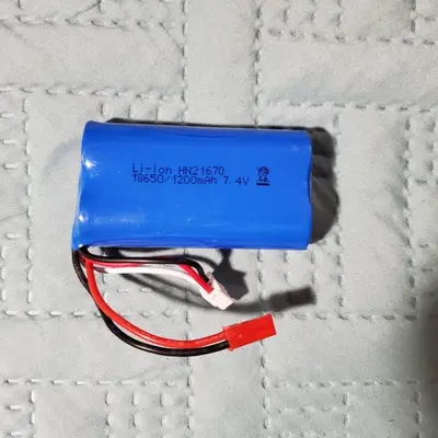 7.4V 1200mAh 2S 18650 Li-Ion Battery for Toys