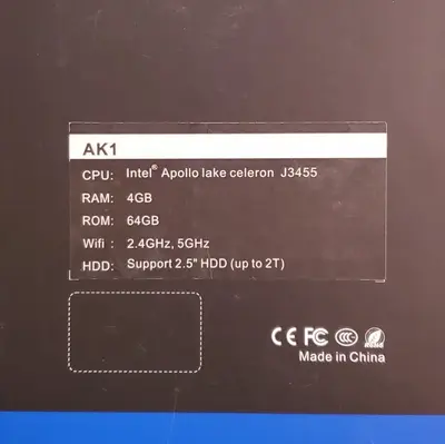 ACEPC AK1 Mini PC, Celeron, 4GB/64GB eMMC, Windows 10, 4K photo 2