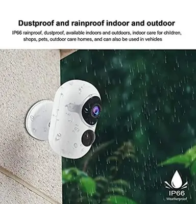 2MP Tuya WiFi Battery IP Camera with PIR Motion Detection photo 6