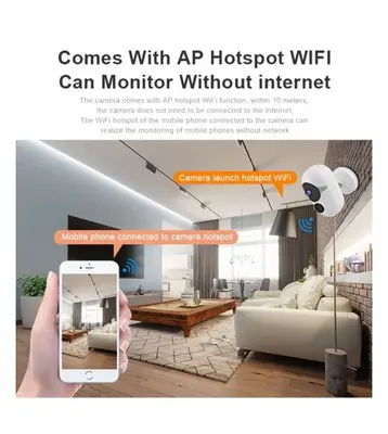 2MP Tuya WiFi Battery IP Camera with PIR Motion Detection photo 11