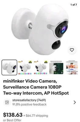 2MP Tuya WiFi Battery IP Camera with PIR Motion Detection photo 9