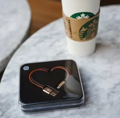 Solove 3.3 ft Micro USB Cable, Handsewn PU Leather