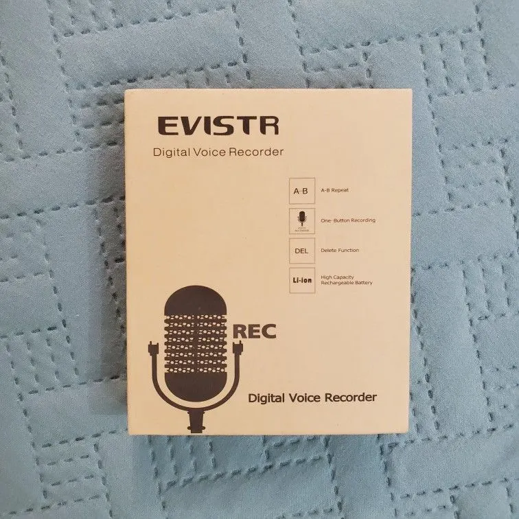 EVISTR 16GB Digital Voice Recorder, Voice Activated with Playback