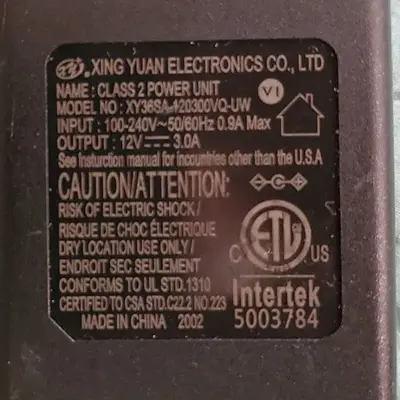 12V 3A AC Adapter for External Hard Drives, Routers and Cameras photo 2
