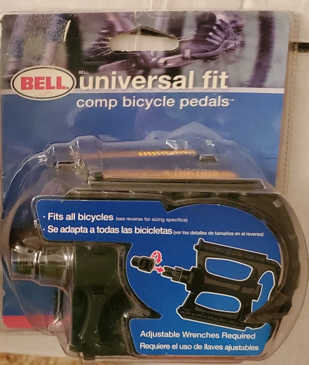 Bell Universal-Fit Comp Bicycle Pedals with Reflectors, Black