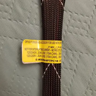 Office Furnishing Systems E161006 Electrical Jumper E-MX8W4PTPC18 photo 3