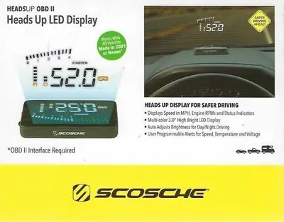 Scosche HUD2 Heads-Up LED Display