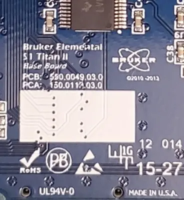 Base Board for Bruker S1 TITAN XRF Metal Analyzer photo 3