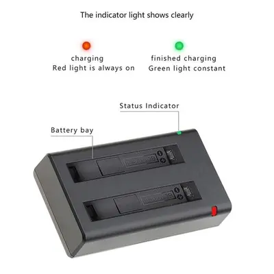 Fast Dual Battery Charger for Insta360 ONE X3 photo 4