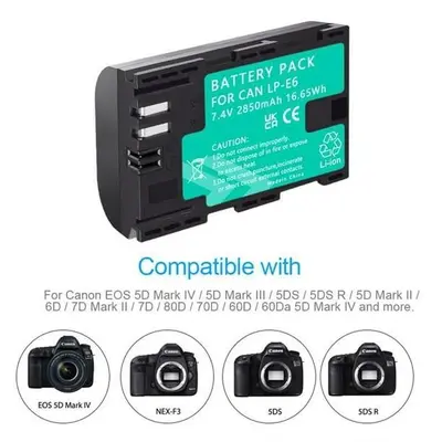 Dual USB LCD Charger for Canon LP-E6 Batteries photo 2