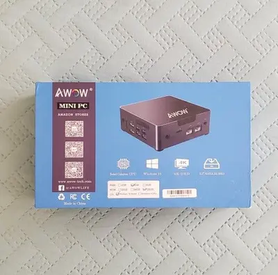 AWOW Mini PC, Windows 10, Celeron N3450, 6GB DDR4, 128GB SSD