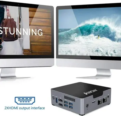 AWOW Mini PC, Windows 10, Celeron N3450, 6GB DDR4, 128GB SSD photo 6