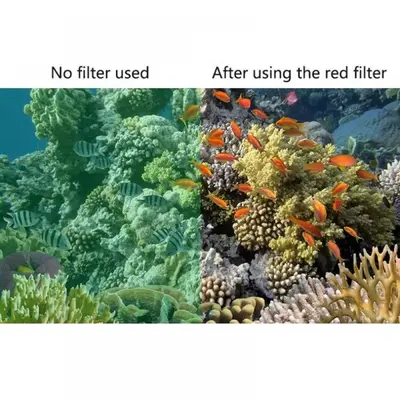 3-Pack Dive Filters for GoPro Hero 8 Dive Housing: Red, Light Red, Purple photo 7
