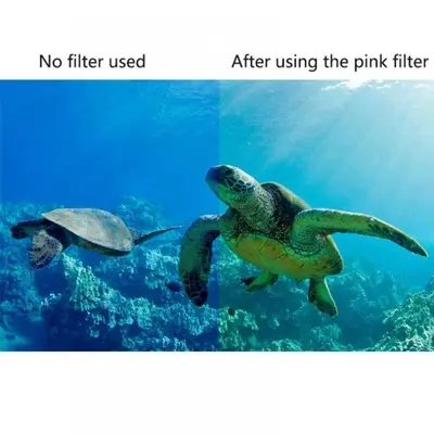 3-Pack Dive Filters for GoPro Hero 8 Dive Housing: Red, Light Red, Purple photo 5