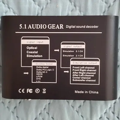 AC3/DTS HD Audio Sound Decoder, Digital to 5.1 Analog photo 4