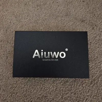 Aiuwo Leather Card Wallet with AirTag Slot and RFID Blocking