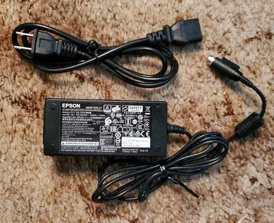 Original 3-Pin AC Adapter for Epson M235-A / TM-T88 POS Printers