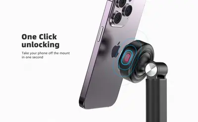 Automatic Suction Adjustable Phone Stand for Desk photo 12