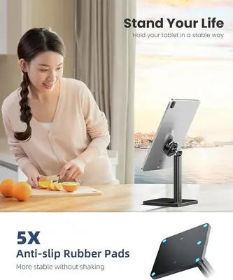 Automatic Suction Adjustable Phone Stand for Desk photo 4