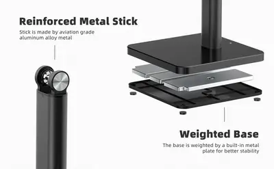 Automatic Suction Adjustable Phone Stand for Desk photo 10