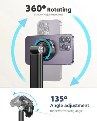 Automatic Suction Adjustable Phone Stand for Desk photo 5
