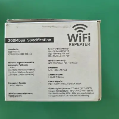 WiFi Extender Signal Booster with Ethernet Port, Indoor/Outdoor photo 4