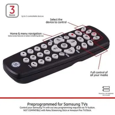 GE Programmable Universal Remote Control 34708 photo 5