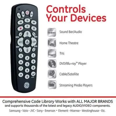 GE Programmable Universal Remote Control 34708 photo 3
