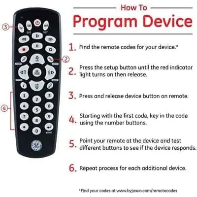 GE Programmable Universal Remote Control 34708 photo 4