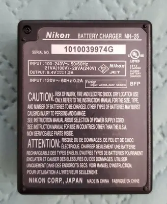 Genuine Nikon MH-25 Battery Charger for EN-EL15 photo 2