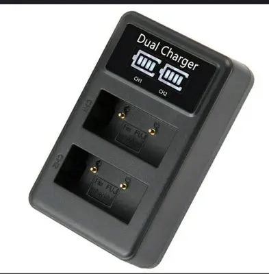 W126 USB LCD Dual Charger for Fujifilm HS30EXR / X-Pro Cameras photo 4