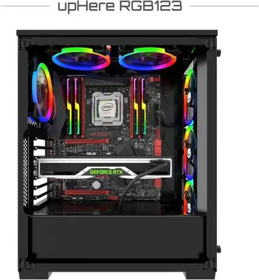 upHere RGB 120mm Case Fan, Wireless LED, Quiet photo 4
