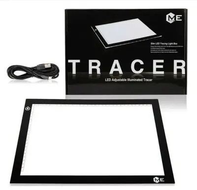 ME456 A4 LED Light Box, 9x12 in, 5mm Ultra-Thin, USB