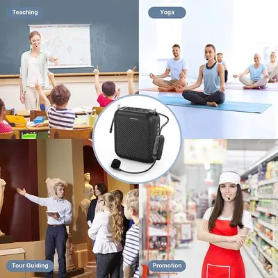 Norwii Portable Voice Amplifier with 2 Headset Mics, Bluetooth, 4000mAh photo 5