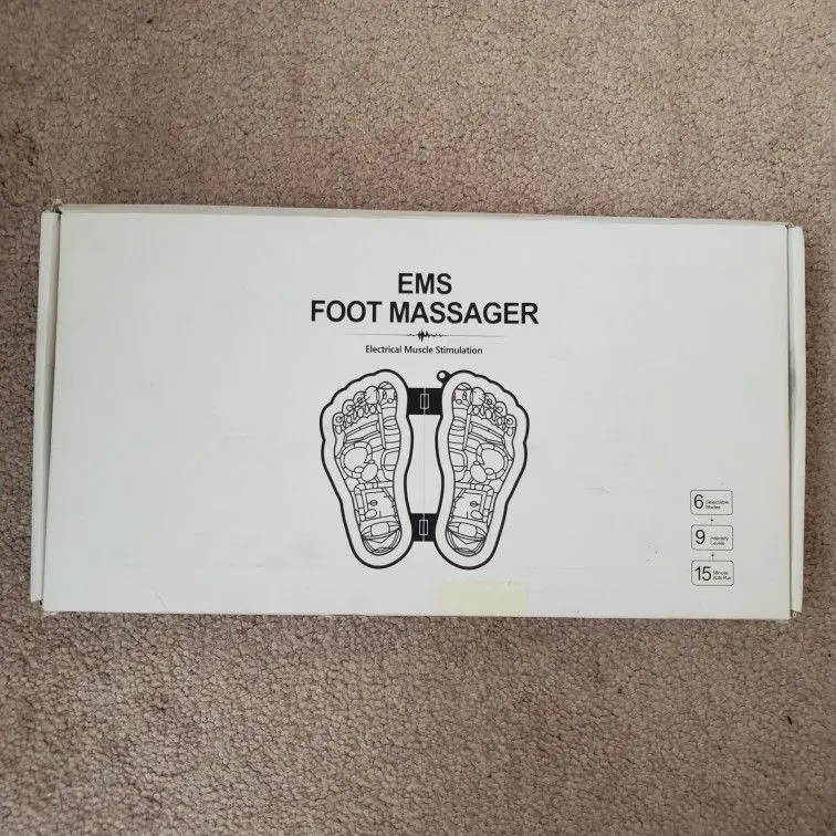 EMS Foot and Leg Massager with Remote, 6 Modes, 15 Intensities