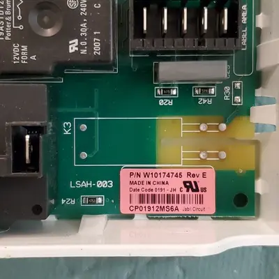 W10174745 Control Board for Whirlpool Dryers photo 2