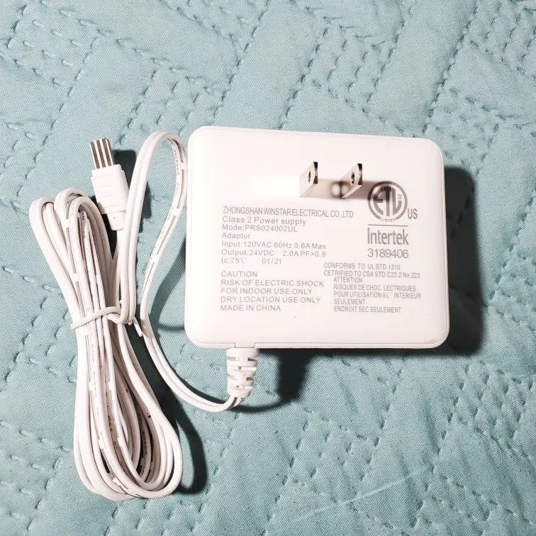 Winstar PRS024002UL 24V 2A Regulated DC Power Supply Adapter