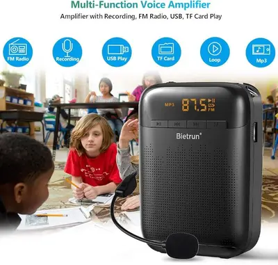 Voice Amplifier for Teachers, 20W, 2000mAh, FM Radio (No Microphone) photo 5