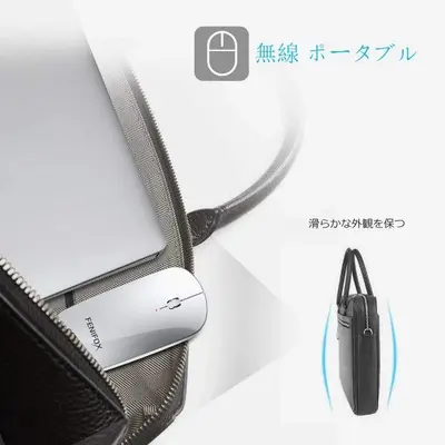 FENIFOX Rechargeable Slim Bluetooth Mouse, Quiet and Portable photo 4
