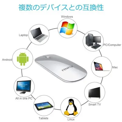 FENIFOX Rechargeable Slim Bluetooth Mouse, Quiet and Portable photo 7
