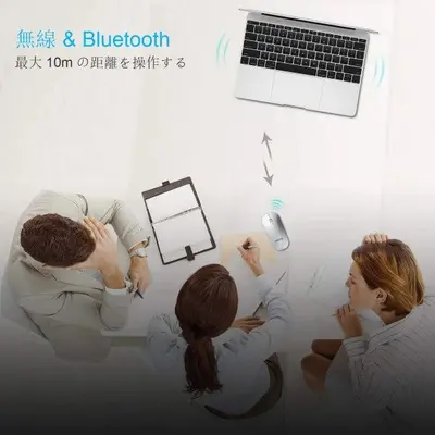 FENIFOX Rechargeable Slim Bluetooth Mouse, Quiet and Portable photo 8