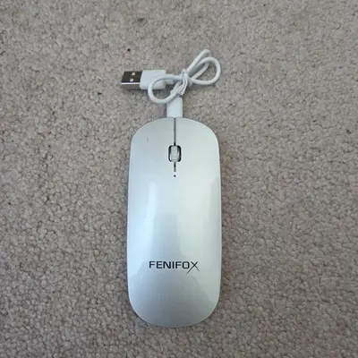 FENIFOX Rechargeable Slim Bluetooth Mouse, Quiet and Portable