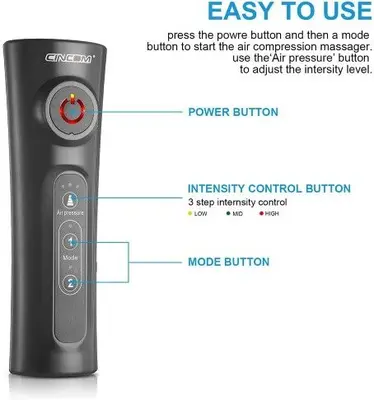 CINCOM CM-010A Air Compression Calf Massager, 2 Modes photo 4