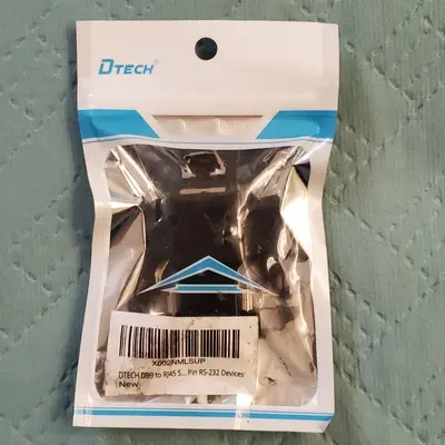 Dtech DB9 to RJ45 Serial Adapter, RS232 photo 2