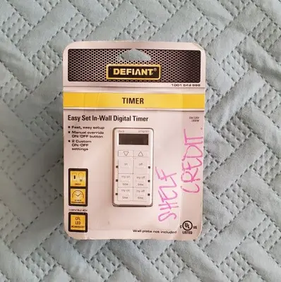 Defiant 15A In-Wall Digital Timer 1001 549 998