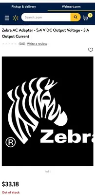 Original Zebra 5.4V 3A AC Adapter for MC2100 / MC2180 photo 3