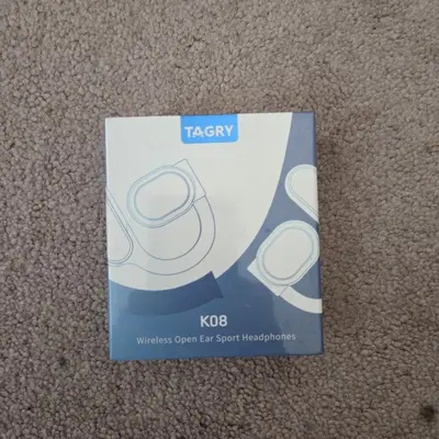 TAGRY Open-Ear Bluetooth Earbuds with Earhooks, 80 Hours, IPX7