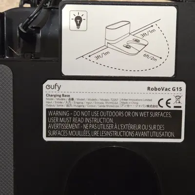 Eufy RoboVac G15 Charging Dock Base T2257 with Power Cord photo 2