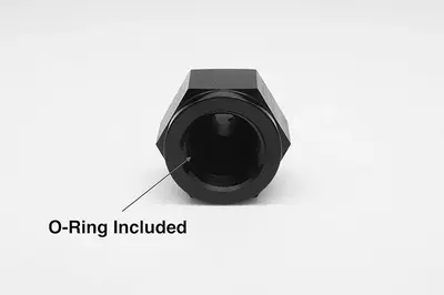 Anodized Aluminum Oil Cooler ATF Fitting, AN10 Female to 12 mm Barb photo 4